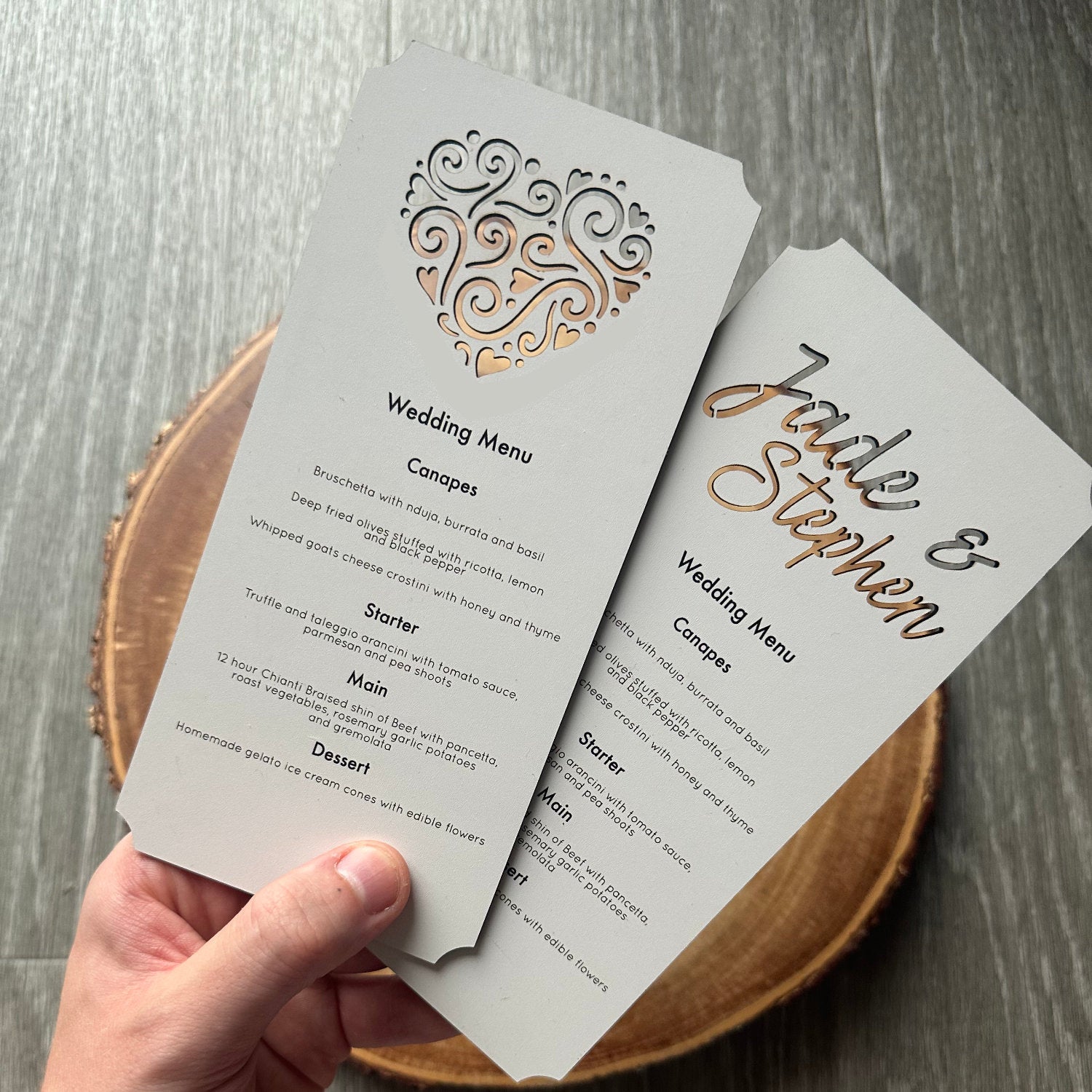 Personalised Dining Menus