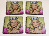 Wicked Witch And Glinda Slate Coasters