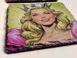 Wicked Witch And Glinda Slate Coasters