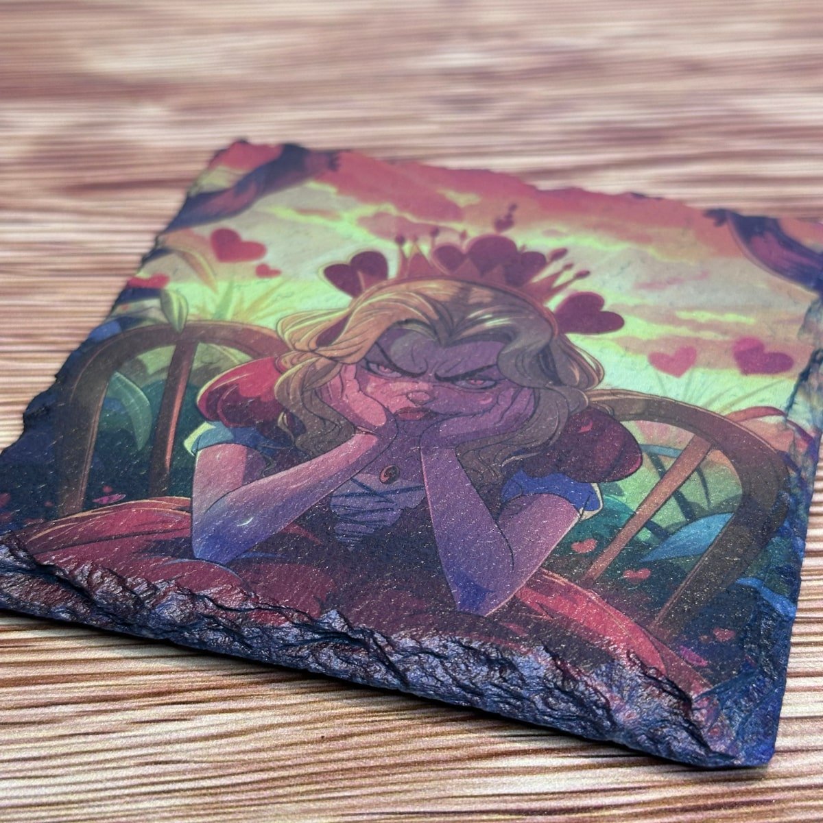 Alice in Wonderland Anime Style Slate Coaster - Set of any 4 - GameOn.games