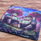 Alice in Wonderland Anime Style Slate Coaster - Tweedle Dee Tweedle Dumb - GameOn.games