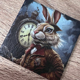 Alice in Wonderland Slate Coasters - White Rabbit - GameOn.games