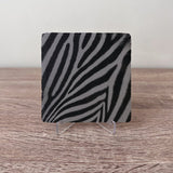 Animal Print Slate Coaster - Zebra - GameOn.games