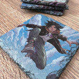 Anime Style Slate Coasters - Anime Boy #1 - GameOn.games