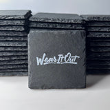 Custom Business Logo Slate Coasters - Bulk Order Options - GameOn.games