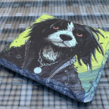 Dogs with Jobs Slate Coasters - Punk Dog - GameOn.games