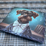 Dogs with Jobs Slate Coasters - Teacher Dog #1 - GameOn.games