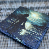 Fairytale Silhouette Slate Coasters - The Little Mermaid - GameOn.games