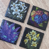 Flowers Slate Coasters - Lily - GameOn.games