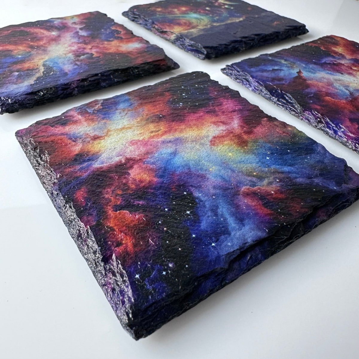 Galaxy Slate Coasters - Set of 4 - GameOn.games