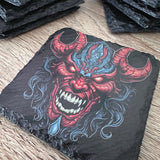 Gothic Tattoo Slate Coasters - Satan - GameOn.games