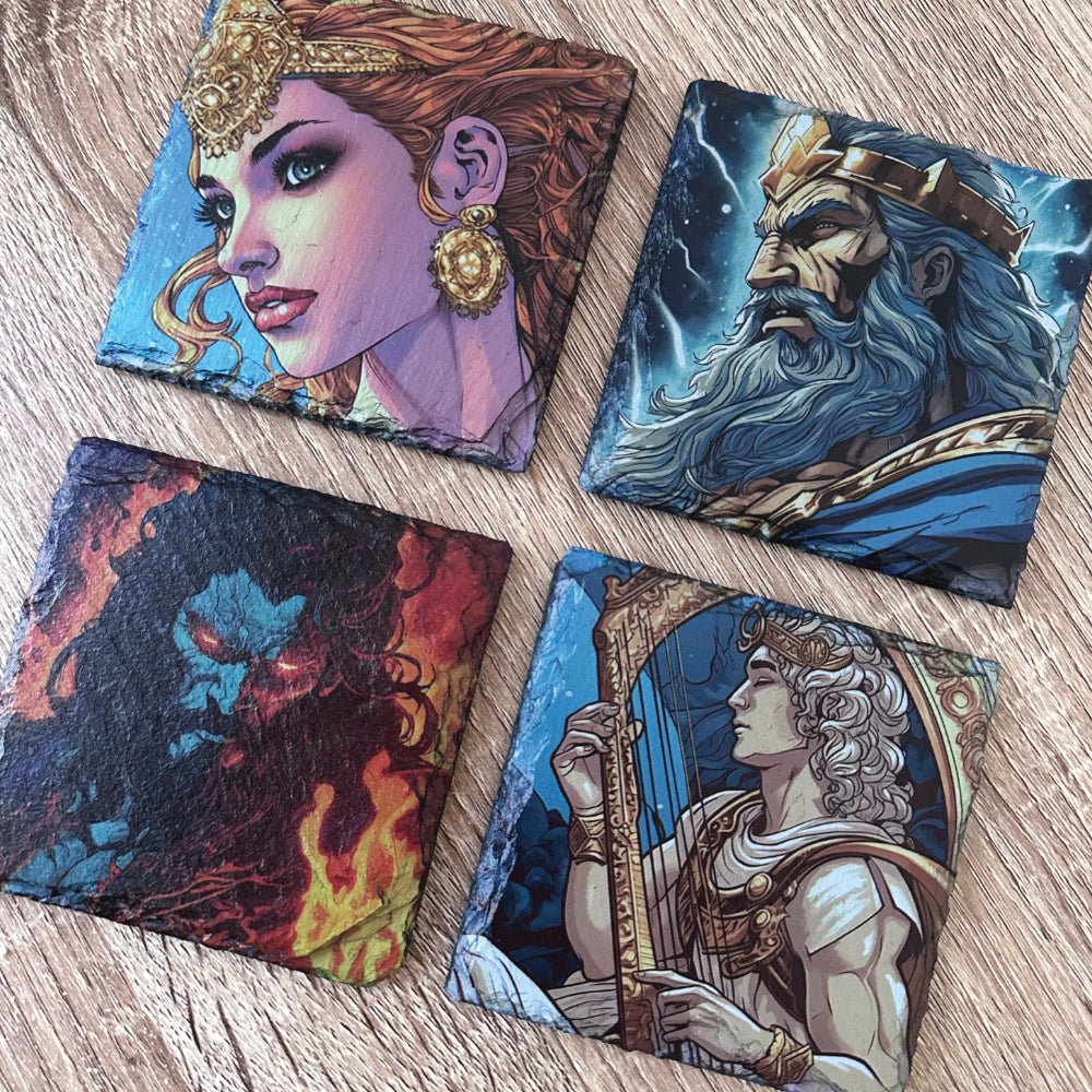 Greek Gods Slate Coasters - Aphrodite - GameOn.games