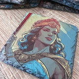 Greek Gods Slate Coasters - Hera - GameOn.games