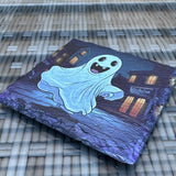 Halloween Slate Coasters - Ghost - GameOn.games