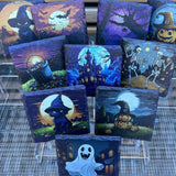 Halloween Slate Coasters - Haunted Mansion - GameOn.games