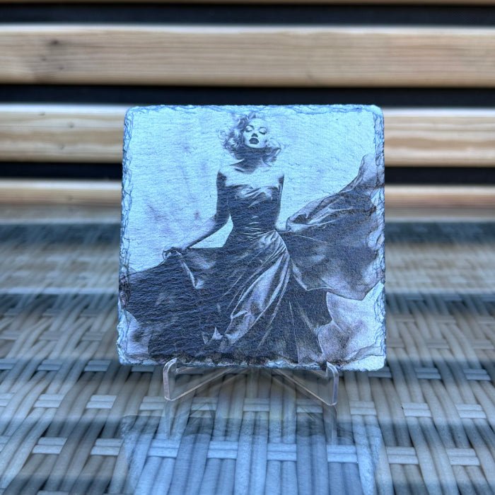 Marylin Monroe Slate Coaster - GameOn.games