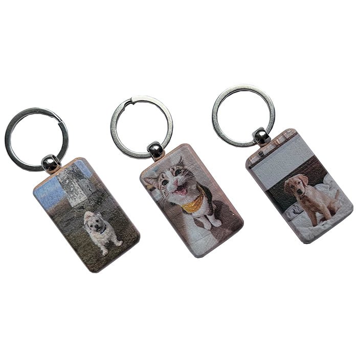 Personalised Pet Photo - Wooden Keyring - GameOn.games