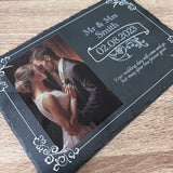 Personalised Wedding Centrepiece - Slate Artwork - GameOn.games